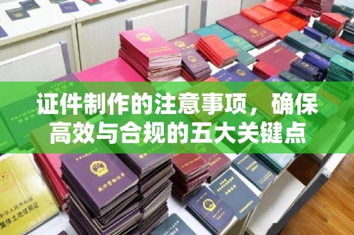 平阴证件制作的注意事项，确保高效与合规的五大关键点