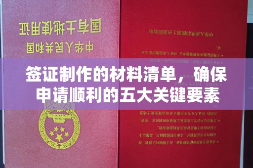 平阴签证制作的材料清单，确保申请顺利的五大关键要素
