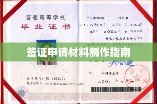 平阴签证申请材料制作指南
