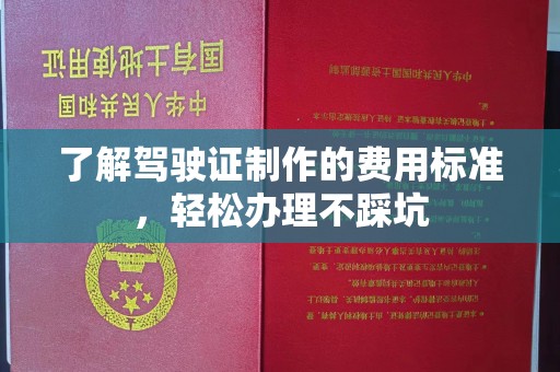 平阴了解驾驶证制作的费用标准，轻松办理不踩坑